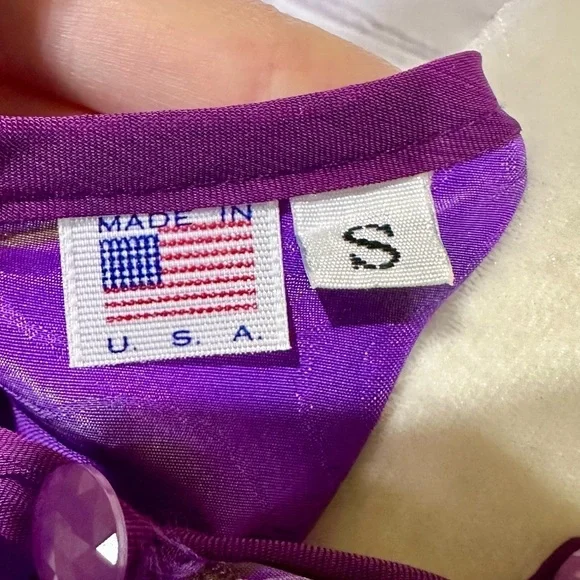 Susan Freis vintage multicolor ruffle tier abstract dress - Picture 12 of 15